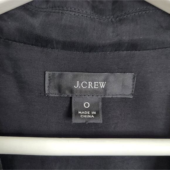 J Crew Cupro-blend tuxedo jumpsuit BB313 size 0 - Picture 3 of 6